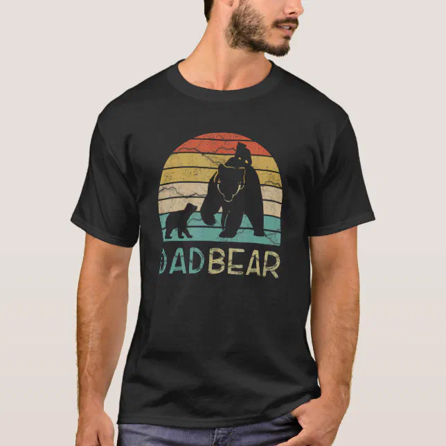 Daddy Bear 2 Cubs Shirt Twin Tshirt Dad Kids