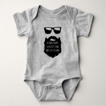 Dad beard Baby One Piece Body Suit