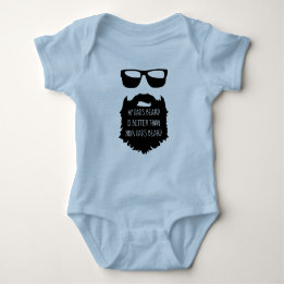 Dad beard Baby One Piece Body Suit Bodysuit