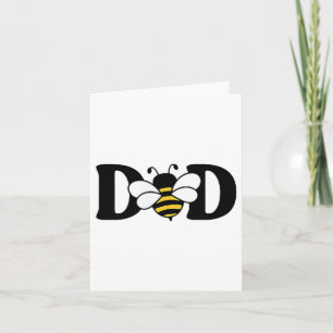 Dad Bee Cute Beekeeping 1st Birthday Matching Fami Card
