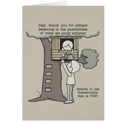 Dad Believes in Possibilities Cards (Front)