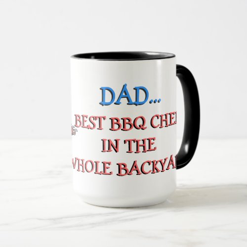 DAD Best BBQ Chef Mug