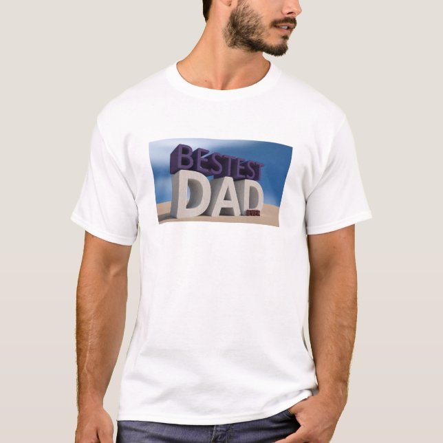 Dad Best Ever World's Bestest Father Funny T-Shirt (Front)
