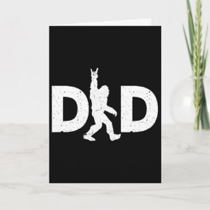 Dad Bigfoot Fathers Day Card
