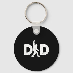 Dad Bigfoot Fathers Day Keychain