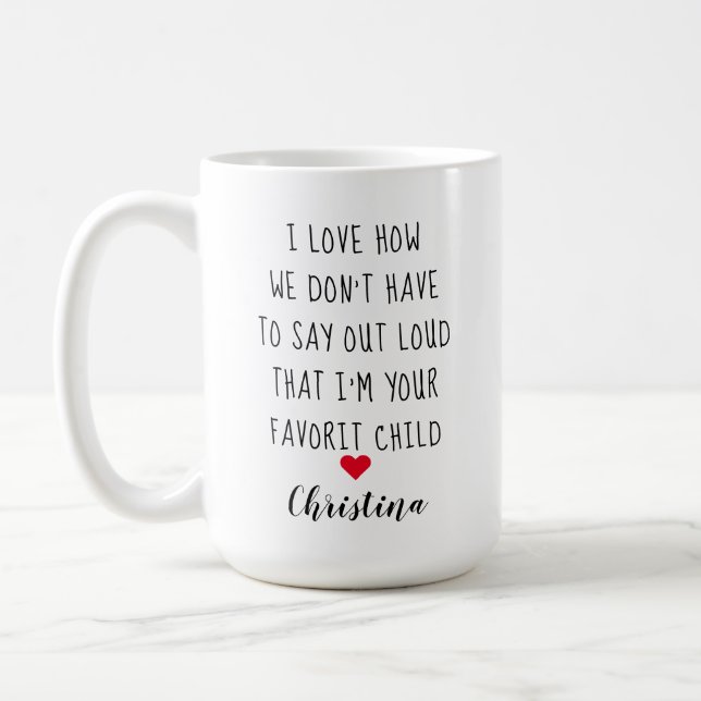 Dad Birthday and Father's Day Add Photo and Name Coffee Mug (Left)