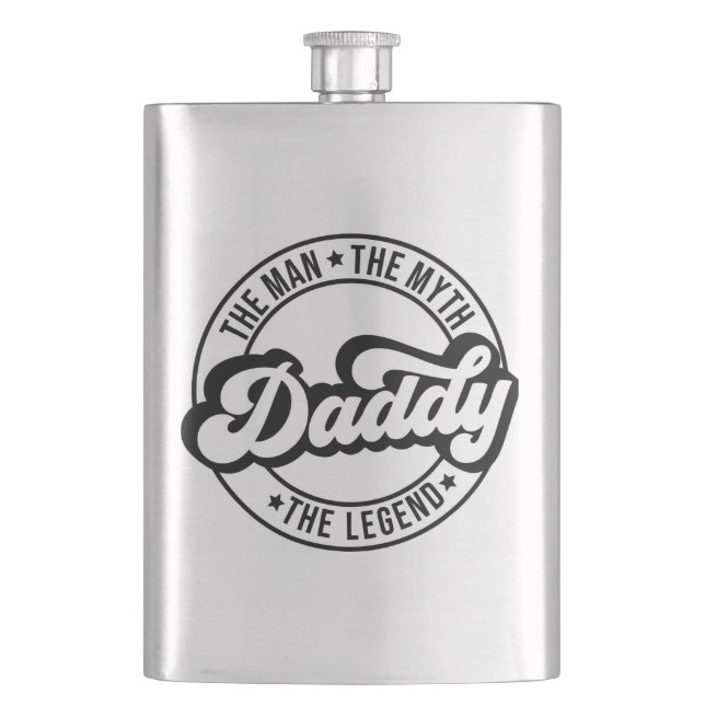 Dad birthday gift father father's day daddy gifts  flask (Front)