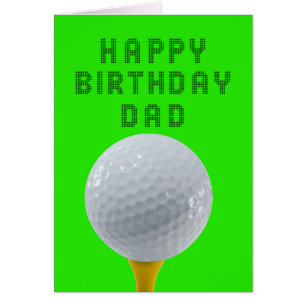 Dad Birthday Golf Cards