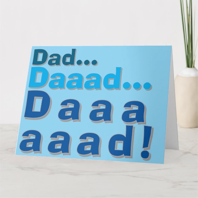 Dad Birthday or Fathers Day Card (Front)