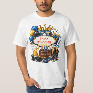 Dad Birthday T-Shirt Personalized Birthday Gift
