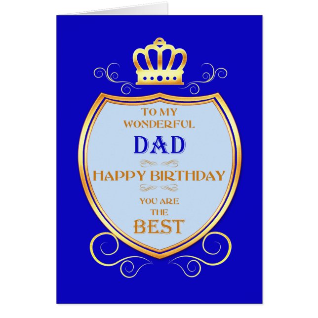 Dad Birthday with Shield Cards (Front)