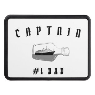 Dad Black Modern Daddy Father Captain Hitch Cover