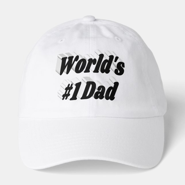 Dad black text  hat (Front)