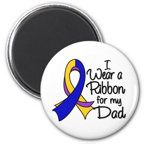 Dad _ Bladder Cancer Ribbon Magnet