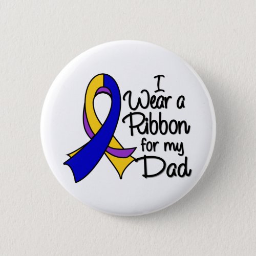 Dad _ Bladder Cancer Ribbon Pinback Button