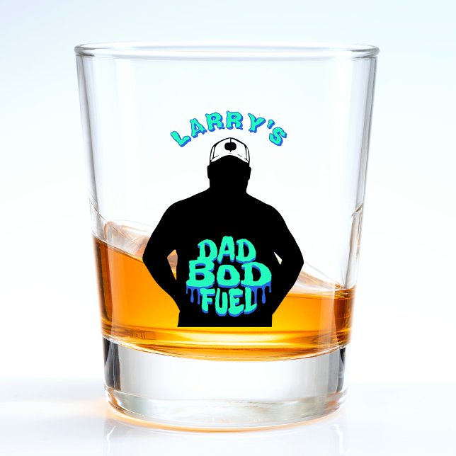 Dad Bod Fuel Funny Shot Glass (Dad Bod Fuel Funny Glass
)