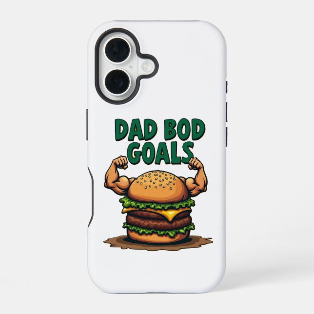 Dad bod goals. iphone case (Back)