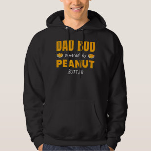 Dad Bod Powered By Peanut Butter Jelly Food  Graph Hoodie