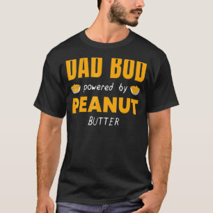 Dad Bod Powered By Peanut Butter Jelly Food  Graph T-Shirt