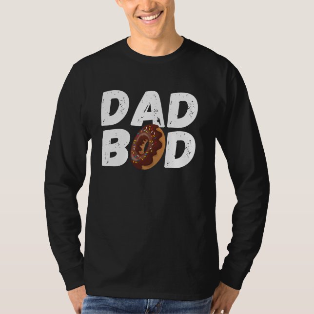 Dad Bod Tshirt Funny Donut Daddy Gym Tee (Front)