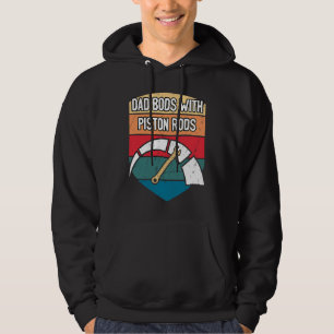 Dad Bods with Piston Rods Mechanic Dad Jokes Car R Hoodie