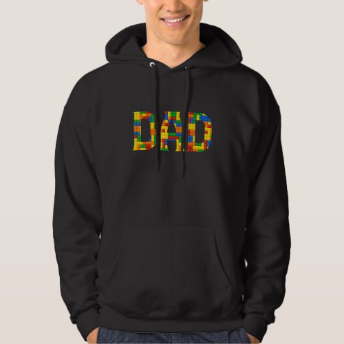 Dad Brick Builder  Blocks Master Builder Fathers D Hoodie