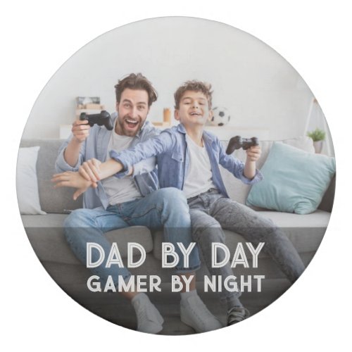 Dad By Day Gamer By Night Son And Dad Fathers Day Eraser