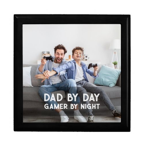 Dad By Day Gamer By Night Son And Dad Fathers Day Gift Box