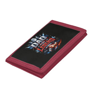 Dad By Day Legend By Night - Epic Gamer Dad Tri-fold Wallet