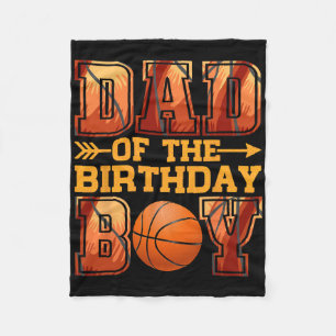 Dad Bysketbyll Birthday Boy Family Byller B-day Pa Fleece Blanket