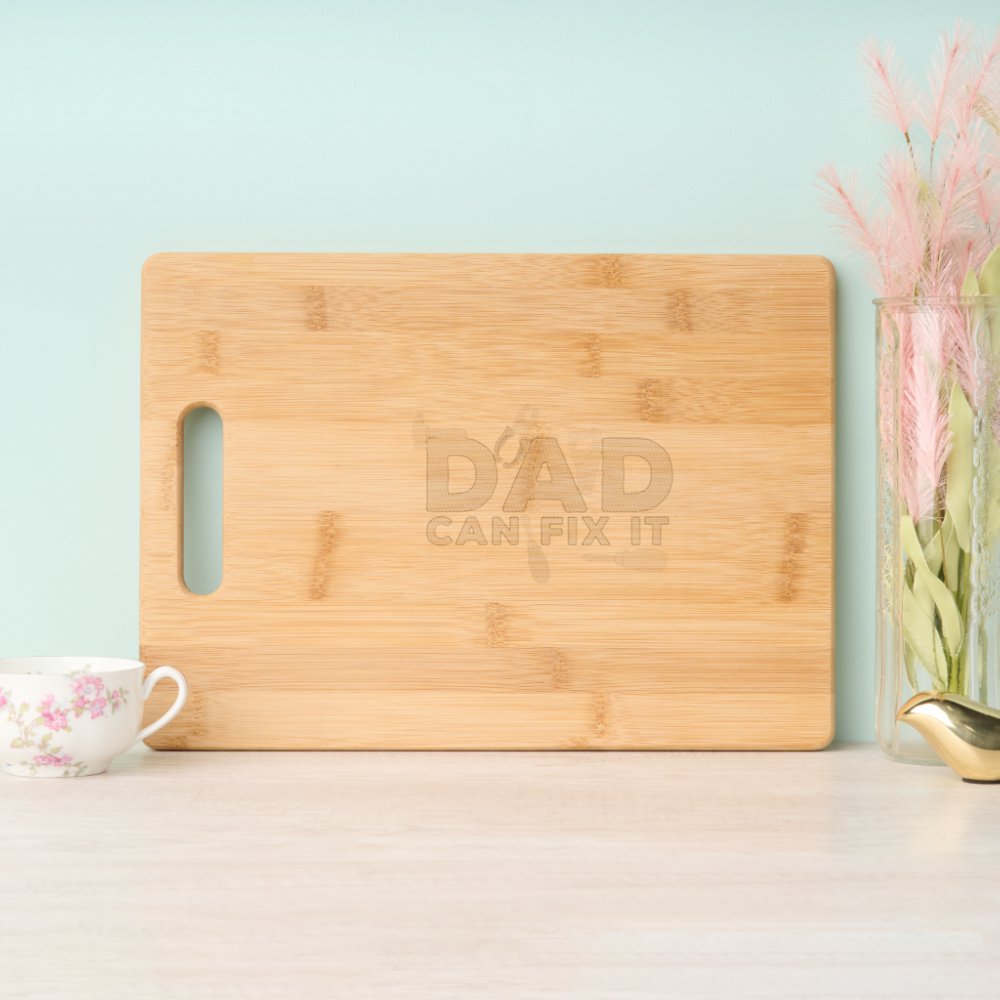 Disover Dad Can Fix It Cutting Board