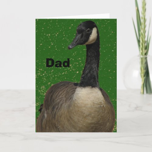 Dad Canadian Goose Fathers Day Card