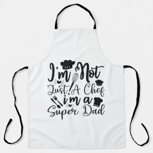 Dad chef quoted apron