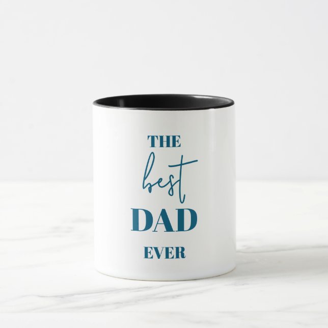 Dad & Child Mug – Heart Frame Best Dad Ever (Center)