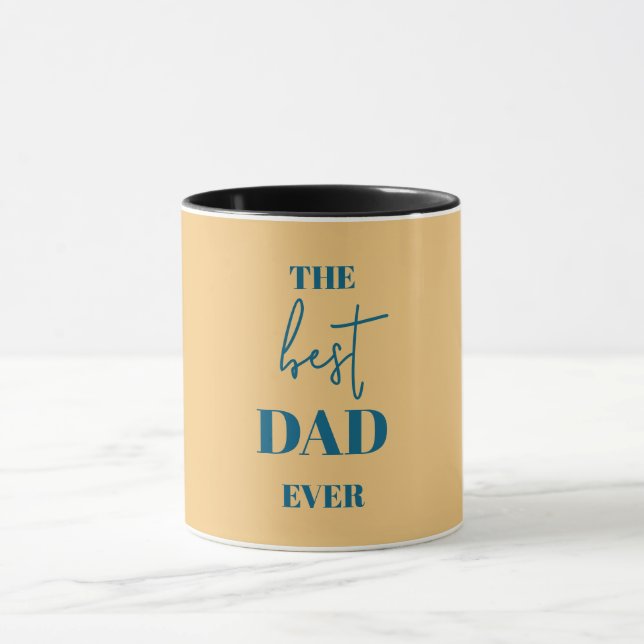 Dad & Child Mug – Heart Frame Best Dad Ever (Center)