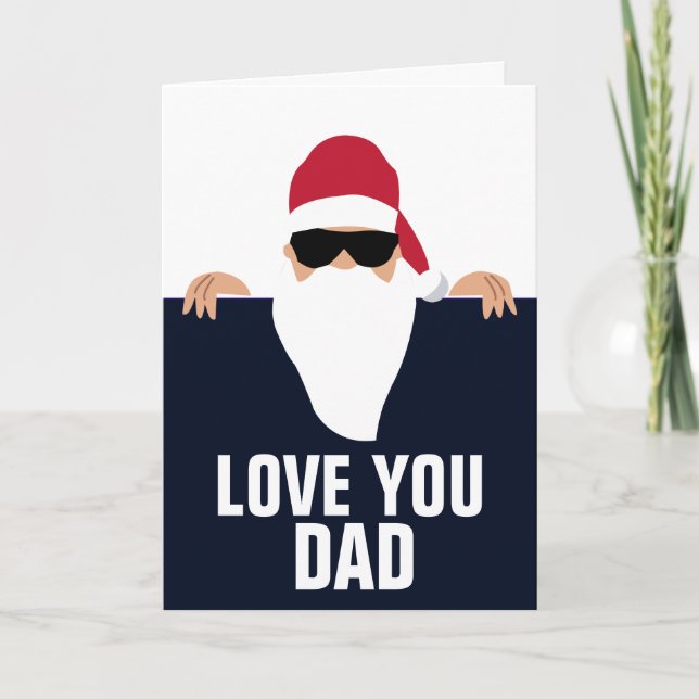 DAD CHRISTMAS LOVE YOU CARDS (Front)