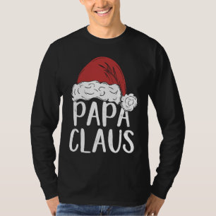 Dad Claus Christmas Costume Santa Matching Family T-Shirt