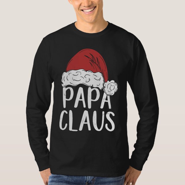 Dad Claus Christmas Costume  Santa Matching Family T-Shirt (Front)