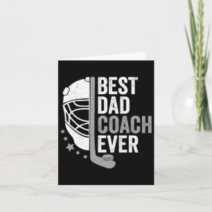 Dad Coach Ever Father's Day Hockey Card