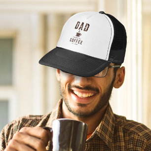Dad Coffee Humor Father's Day Est. Trucker Hat