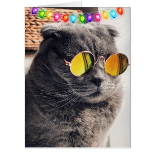 DAD COOL CAT BIRTHDAY OVERSIZED GIANT CARD