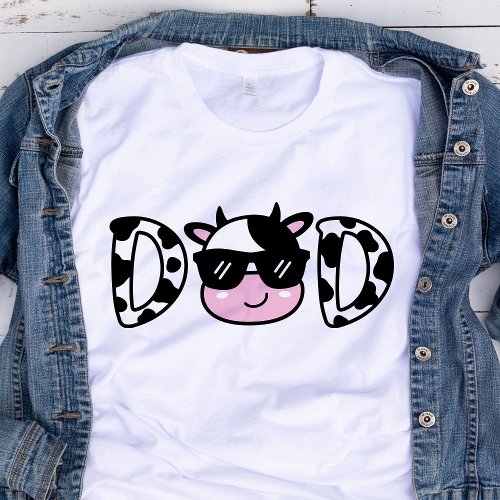 Dad Cow Birthday Party T_Shirt 