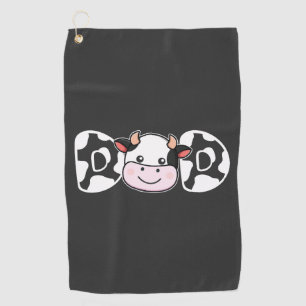 Dad Cow Print Cow Pattern Father's Day Golf Towel