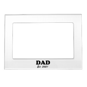 Dad custom established date personalized fun  magnetic frame