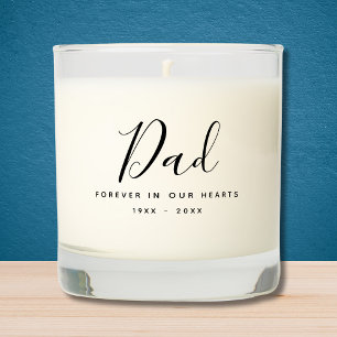 Dad Custom Photo Memorial Tribute Remembrance Scented Candle