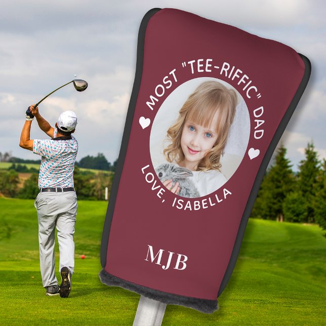 DAD Custom Photo Personalized Monogram Putter Golf Head Cover (Creator Uploaded)