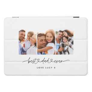 dad cute modern script multi photo gift iPad pro cover