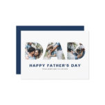 DAD Cutout Photo Collage Happy Father's Day Card DAD Cutout Photo Collage Happy Father's Day Card