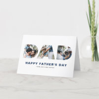 DAD Cutout Photo Collage Happy Father's Day