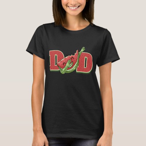 Dad Dabbing Watermelon Kawaii Dab Summer Lovers T_Shirt